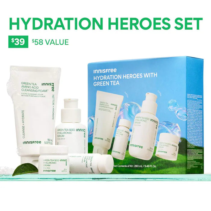 innisfree | Green Tea Hydration Heroes with Hyaluronic Acid