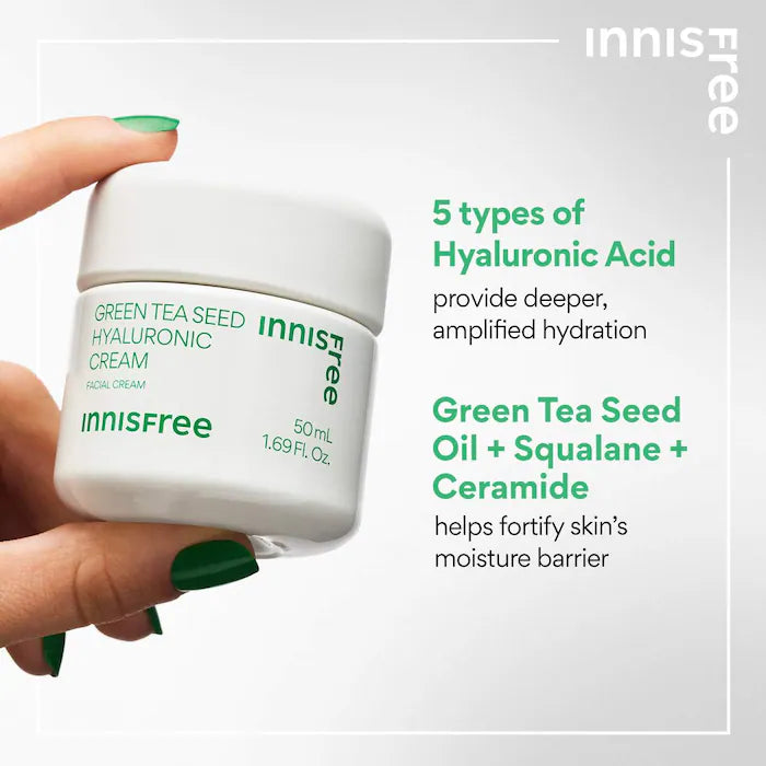 innisfree | Green Tea Seed Hyaluronic Acid Hydrating Cream