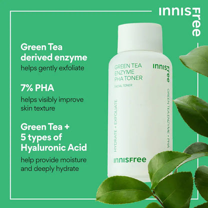 innisfree | Green Tea Enzyme 7% PHA Gentle Exfoliating Toner