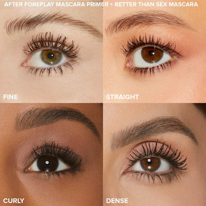 Too Faced | Mini Lashes & Lips On The Fly: Primer, Mascara + Lip Plumper Set