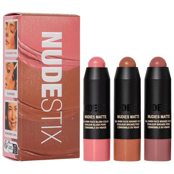 NUDESTIX | Mini Sunkissed Blush & Bronze 3pc Kit