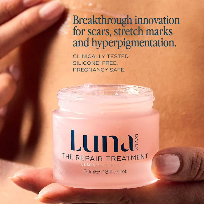 Luna Daily | The Repair Treatment – For Scars & Hyperpigmentation - Best For Acne and Post-Surgery - Silicone Free