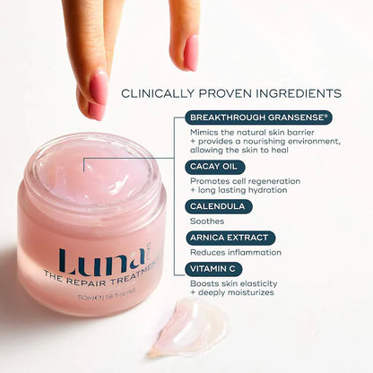 Luna Daily | The Repair Treatment – For Scars & Hyperpigmentation - Best For Acne and Post-Surgery - Silicone Free