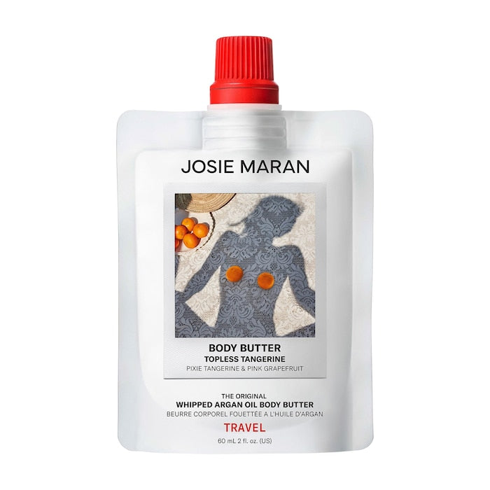 Josie Maran | Topless Tangerine - Whipped Argan Oil Refillable Firming Body Butter Jar