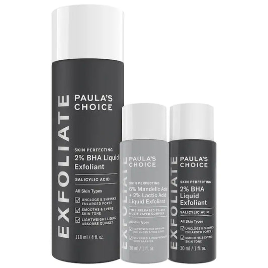 Paula's Choice | Expert Exfoliation Kit with 2% BHA + 6% Mandelic Acid AHA