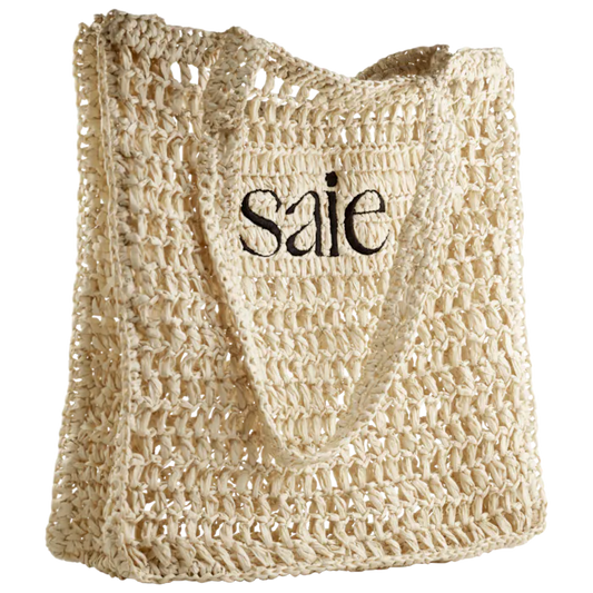 Saie | Raffia Tote Bag