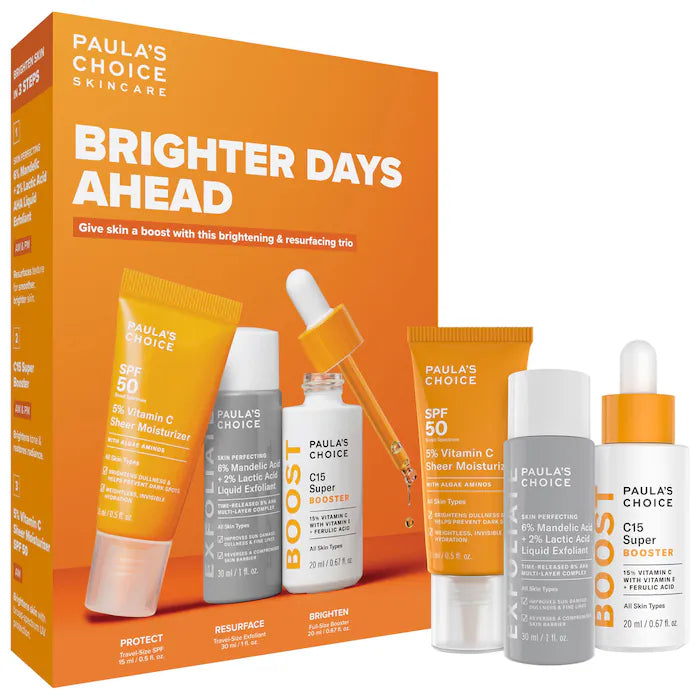 Paula's Choice | Brighter Days Ahead Kit with Vitamin C and AHA for Discoloration