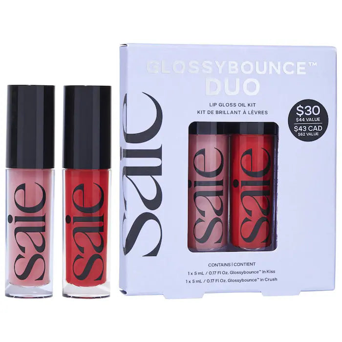 Saie | Glossybounce Lip Gloss Oil Duo