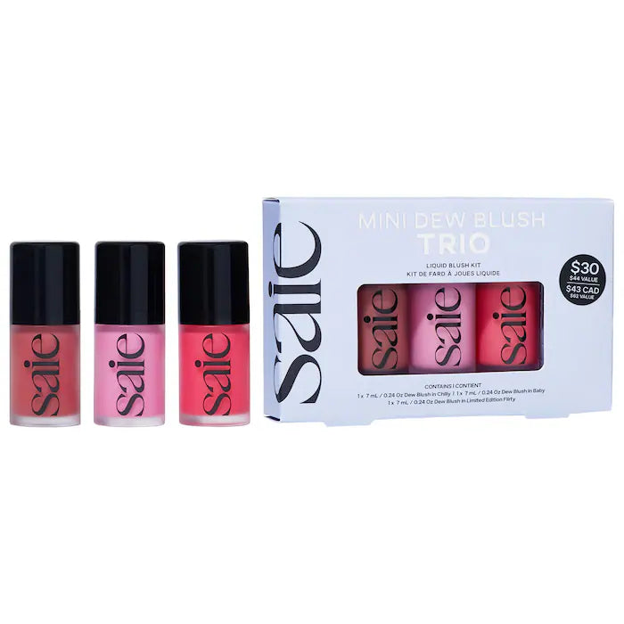 Saie | Mini Dew Blush Trio Set