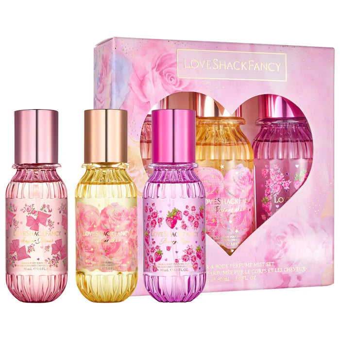 LoveShackFancy | Have My Heart Mini Hair & Body Perfume Mist Set