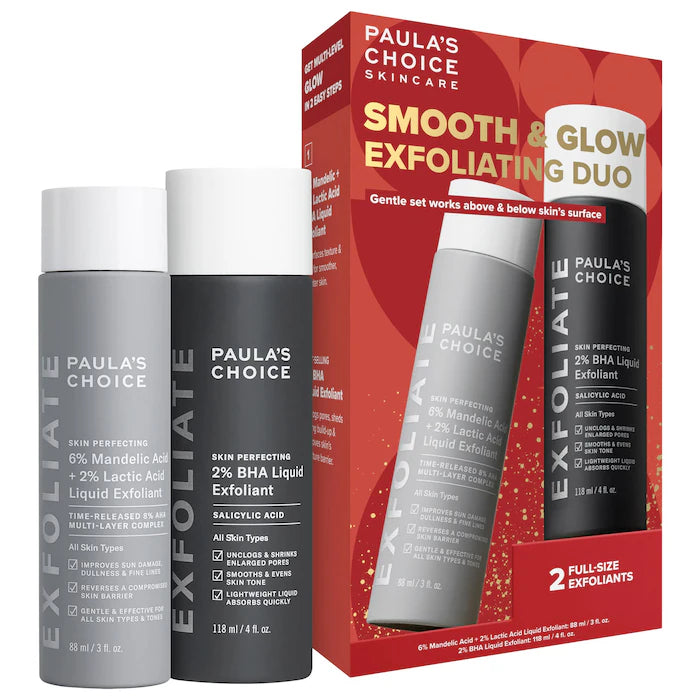 Paula's Choice | Smooth & Glow Exfoliating Duo for Clear and Brighter looking skin