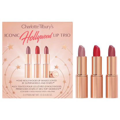Charlotte Tilbury | Mini Iconic Hollywood Lipstick Trio Set
