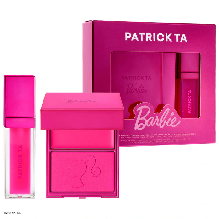 PATRICK TA | Patrick Ta x Barbie™ Blush Duo and Lip Plumper Set - SOBRE PEDIDO