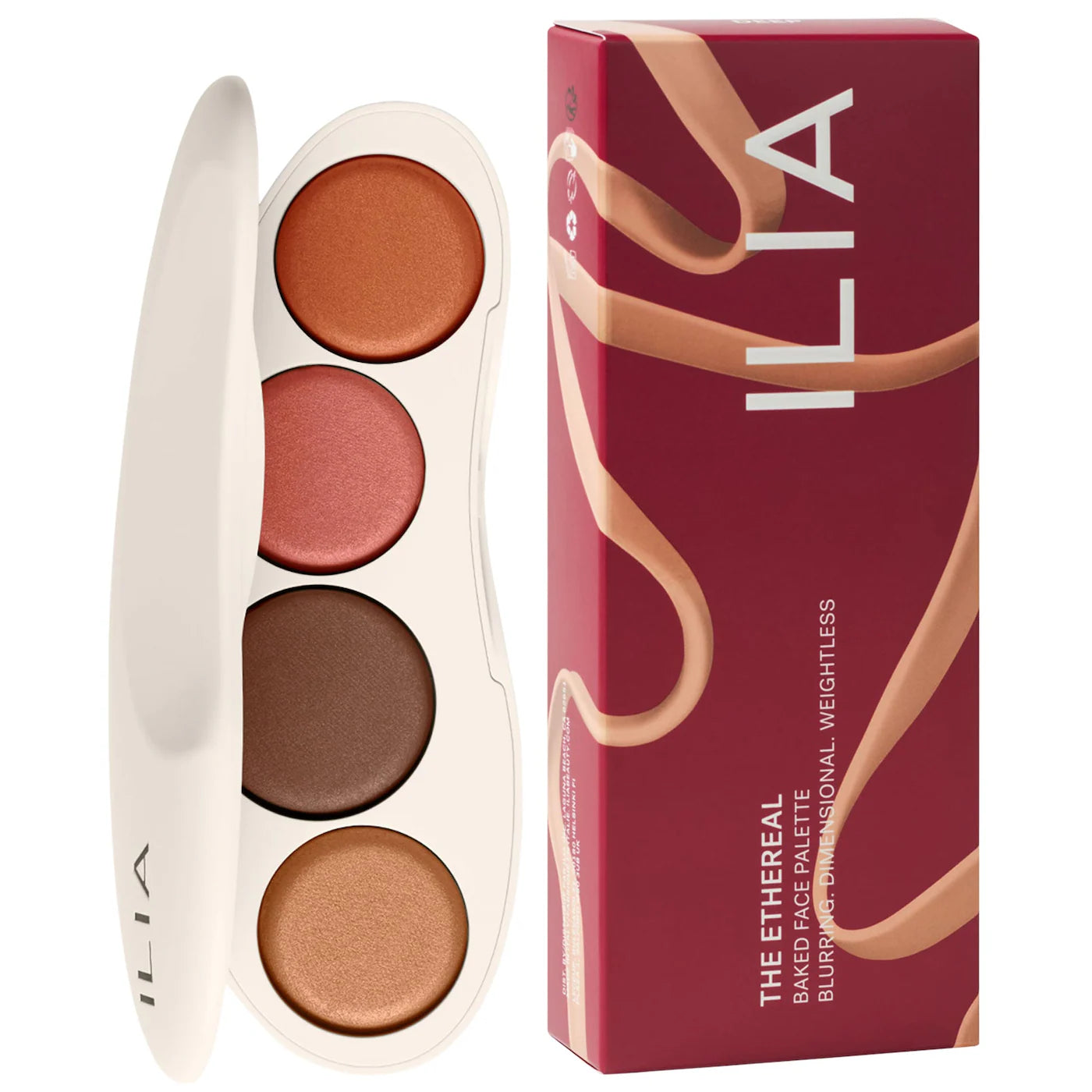 ILIA | The Ethereal Baked Face Palette - Long-Wear Bronzer, Highlighter & Blush