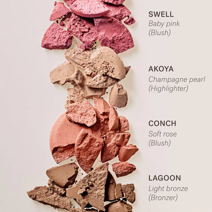 ILIA | The Ethereal Baked Face Palette - Long-Wear Bronzer, Highlighter & Blush