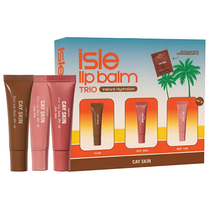 CAY SKIN | Isle Lip Balm SPF 30 Holiday Lip Trio