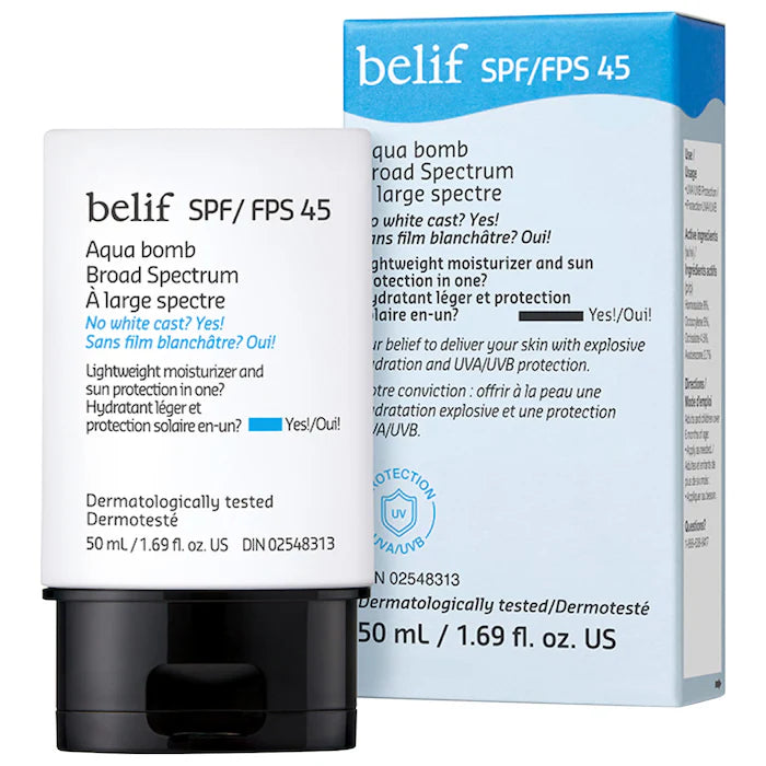 belif | Aqua Bomb Broad Spectrum SPF 45 with Niacinamide