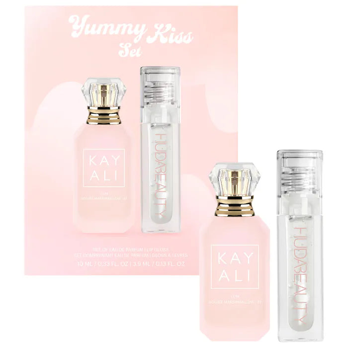KAYALI | YUMMY KISS SET - Yum Marshmallow + Faux Filler Gloss Glassy