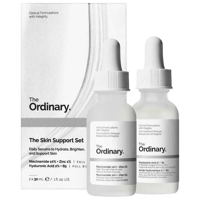 The Ordinary |  The Skin Support Set with Niacinamide + Hyaluronic Acid