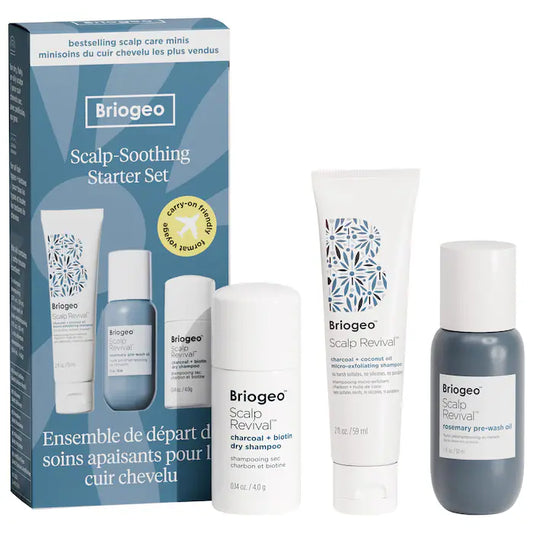 Briogeo | Scalp Revival™ Moisture + Detox + Refresh Minis Kit for Dry, Flaky Scalp