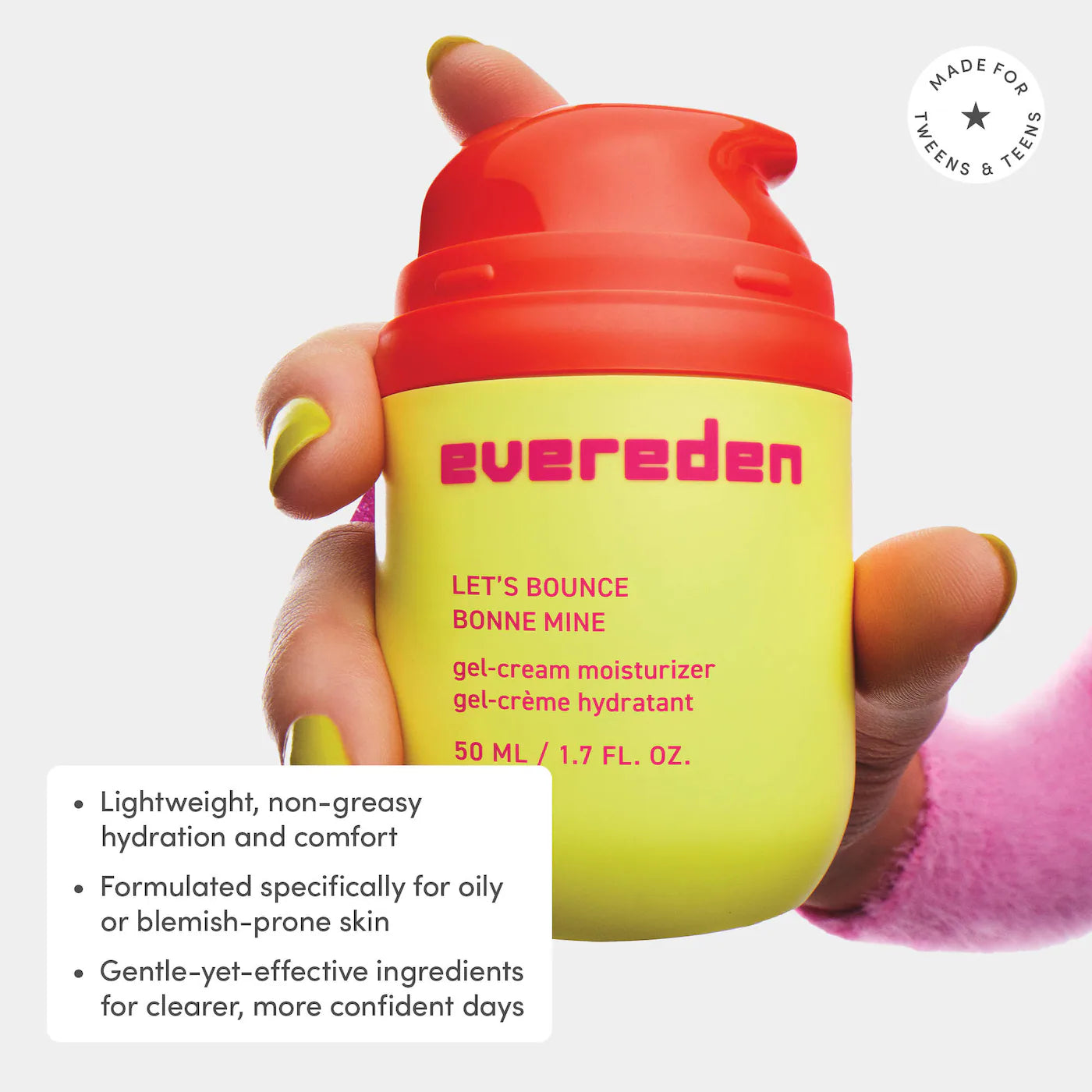 Evereden | Teen Oil-Free Gel-Cream Moisturizer for Blemish-Prone Skin