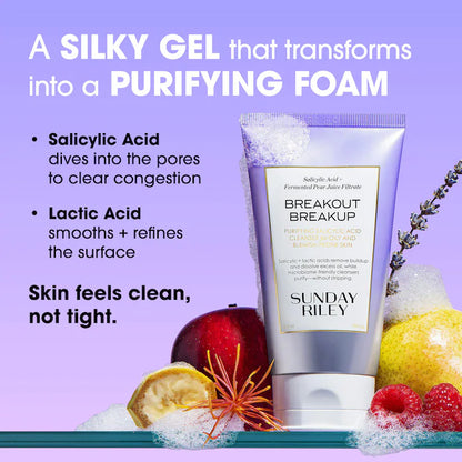 Sunday Riley | Breakout Breakup Salicylic Acid Cleanser for Blemish-Prone Skin