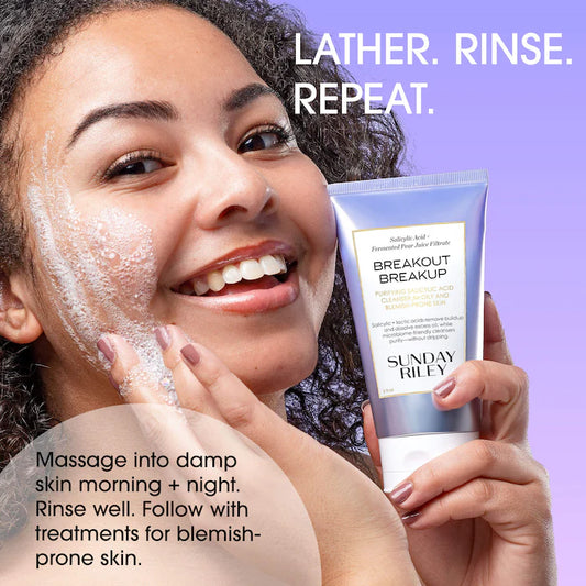 Sunday Riley | Breakout Breakup Salicylic Acid Cleanser for Blemish-Prone Skin