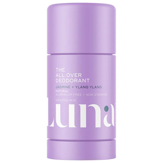 Luna Daily | The All Over Deodorant™- Extra-strength, Natural, Non-Staining, Aluminum Free, Body Deodorant Stick