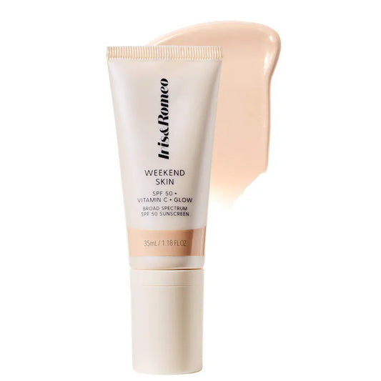 Iris&Romeo | Weekend Skin SPF 50 Natural Glow Tinted Sunscreen with Vitamin C + Niacinamide