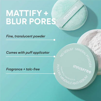 innisfree | No Sebum Matte Mineral Blurring Loose Setting Powder
