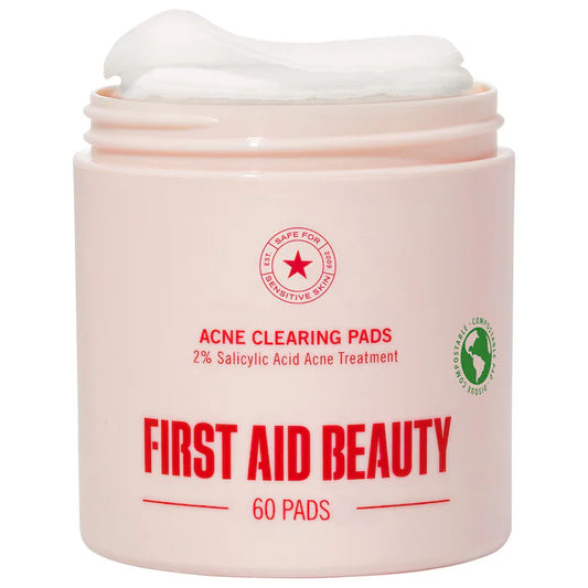 First Aid Beauty | Acne Clearing Pads - 2% Salicylic Acid Acne Treatment