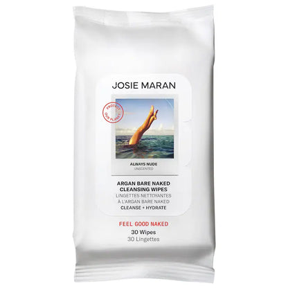 Josie Maran | Argan Bare Naked Cleansing Wipes 30 ct