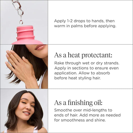 Briogeo | Style + Treat™ 4-in-1 Smoothing, Weightless Hair Oil for Fine to Medium Hair