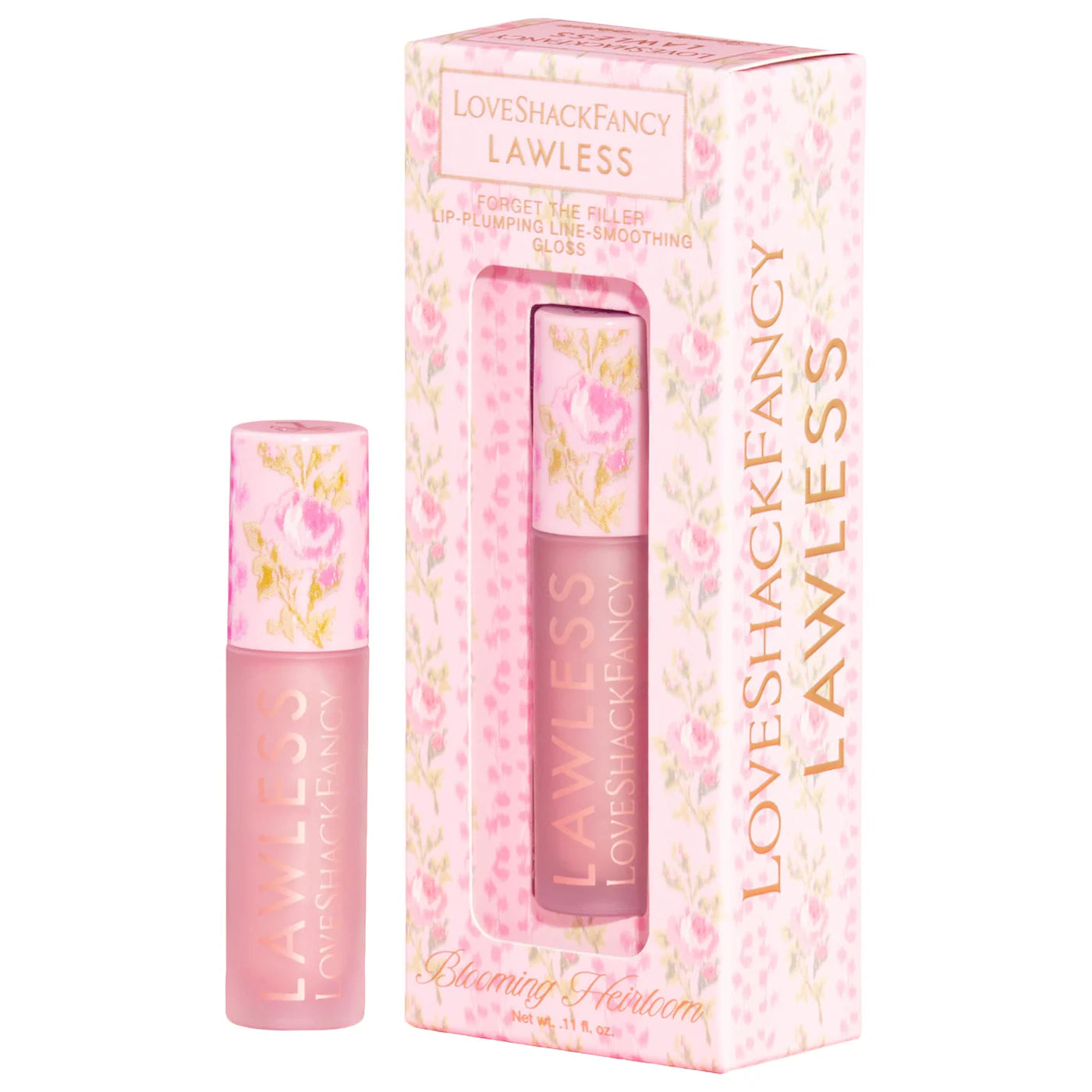 LAWLESS x LoveShackFancy | Forget The Filler Lip Plumper Line Smoothing Gloss