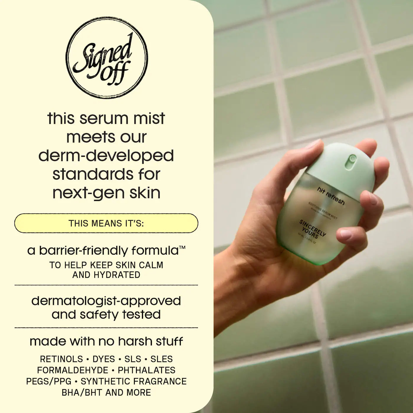Sincerely Yours | Hit Refresh Soothing and Hydrating Serum Mist with Cucumber Extract