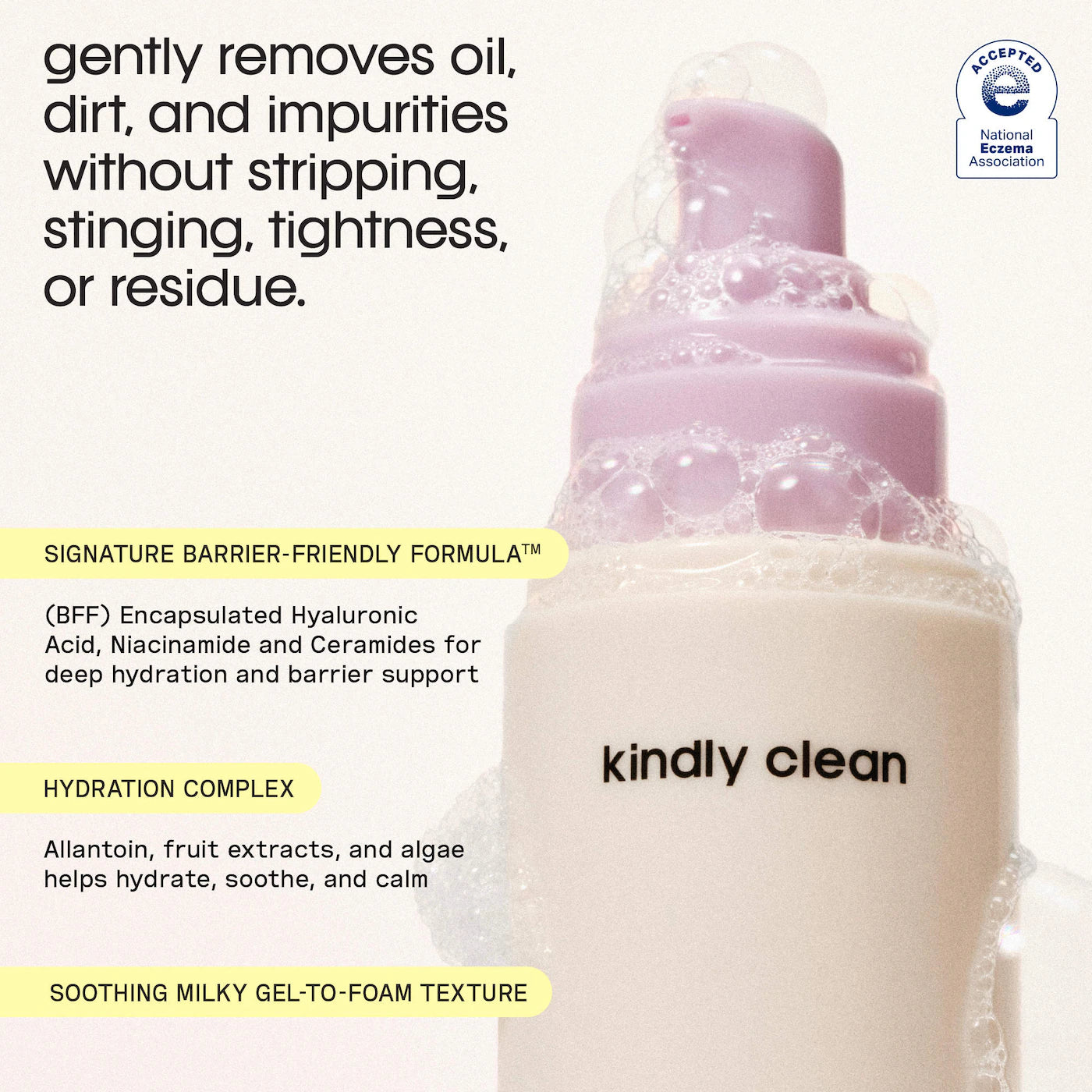 Sincerely Yours | Kindly Clean Hydrating and Soothing Foaming Gel Cleanser