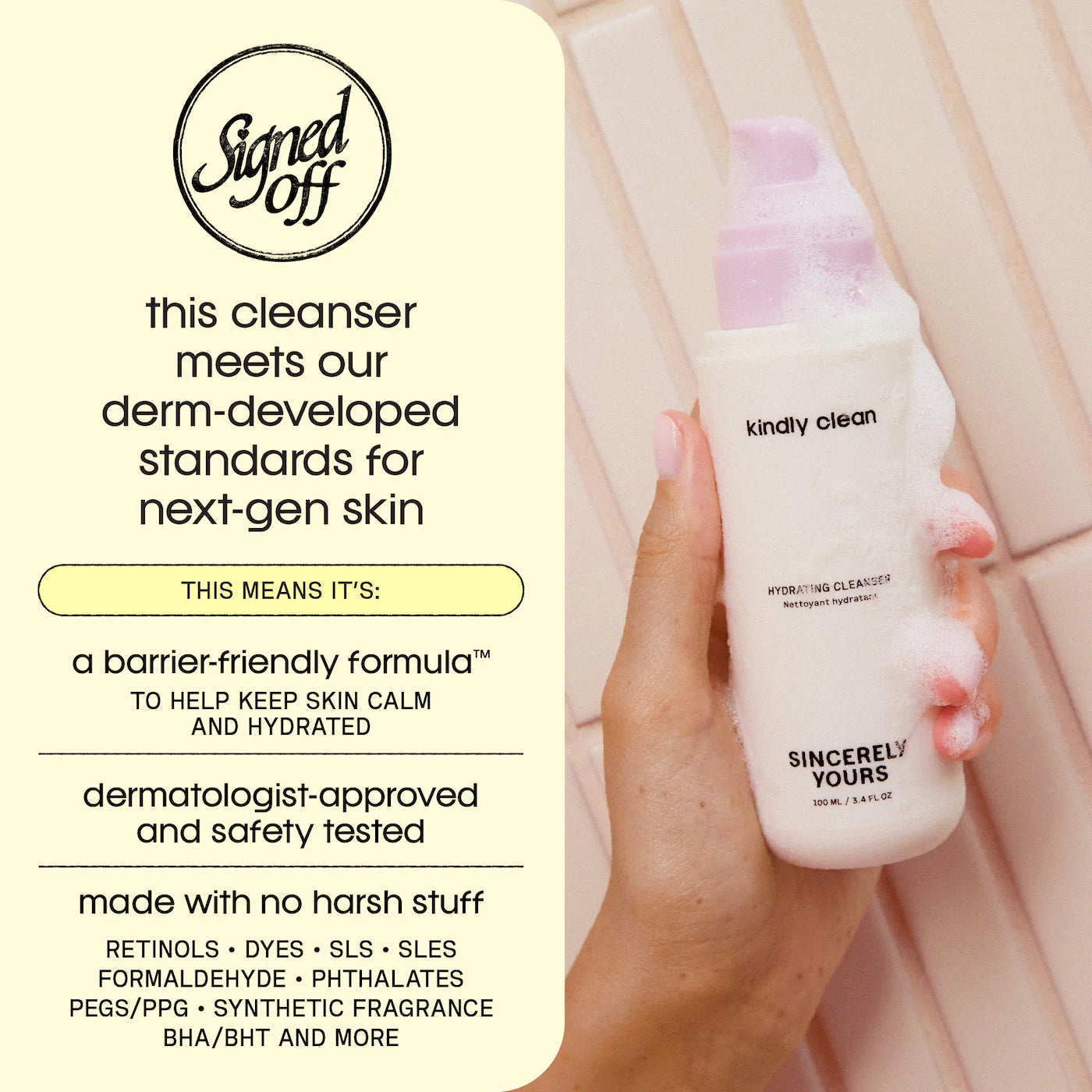 Sincerely Yours | Kindly Clean Hydrating and Soothing Foaming Gel Cleanser
