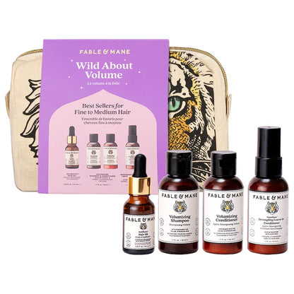 Fable & Mane | Wild about Volume Minis Gift Set for Fine & Thinning Hair