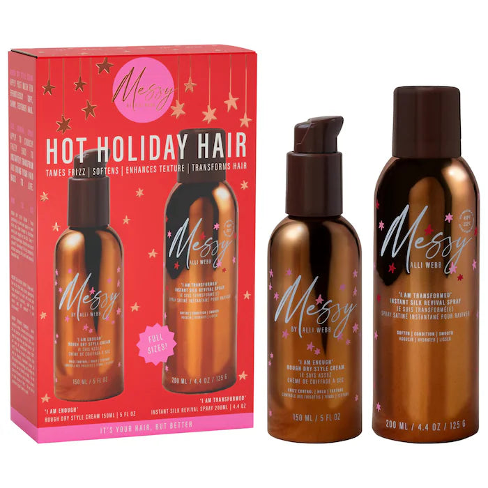 Messy by Alli Webb | Rough Dry Hair Styling Cream & Instant Silk Revival Spray Gift Set