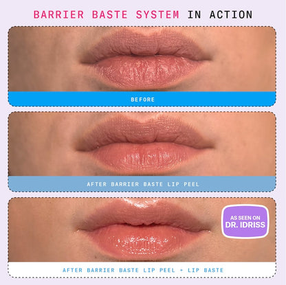Dr. Idriss | Barrier Baste Lip Basting Duo Exfoliating AHA Lip Treatment + Moisturizing Lip Balm Skincare Gift Set