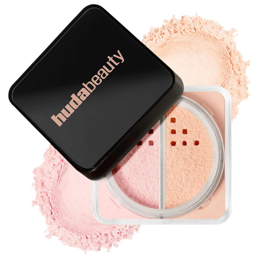 HUDA BEAUTY | Easy Bake Loose Powder Brightening + Correcting Duo