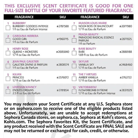 Sephora Favorites | Perfume Sampler Set with Floral & Vanilla Perfumes