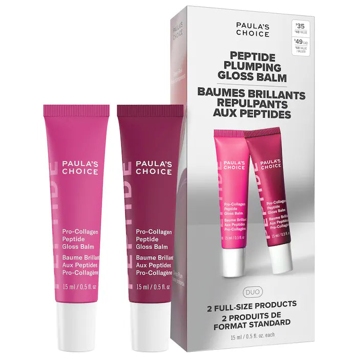 Paula's Choice | Peptide Plumping Gloss Balm Duo Gift Set for Hydrated, Fuller Lips
