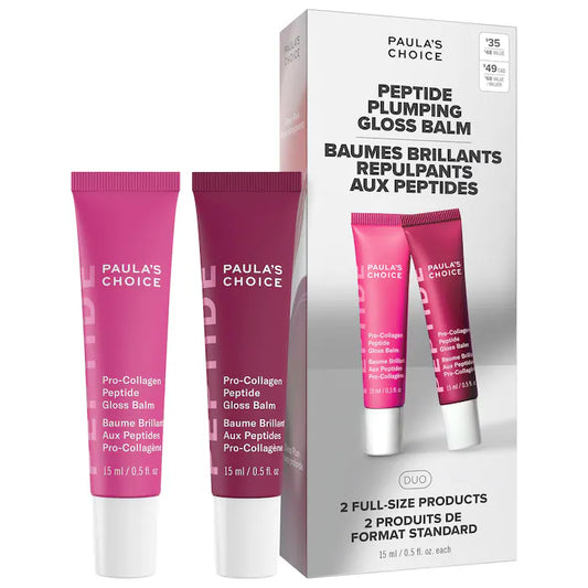 Paula's Choice | Peptide Plumping Gloss Balm Duo Gift Set for Hydrated, Fuller Lips