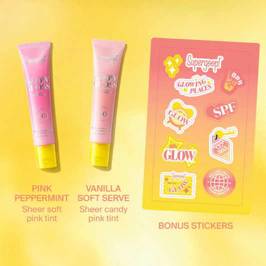 Supergoop! | Lip Service Glossy Balm SPF 40 Duo