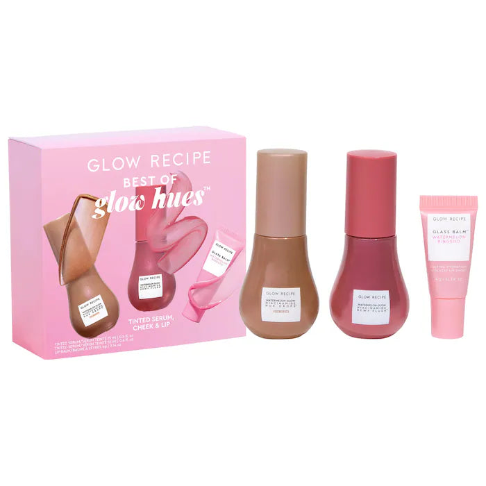 Glow Recipe | Best of Glow Hues - Tinted Serum, Cheek & Lip Gift Set