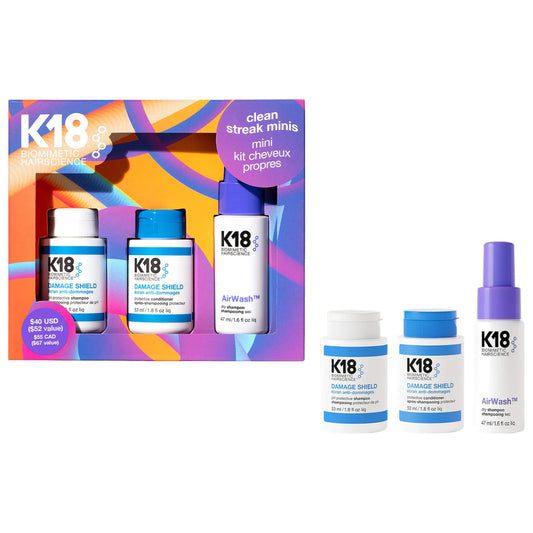 K18 Biomimetic | Clean Streak Minis Hair Gift Set