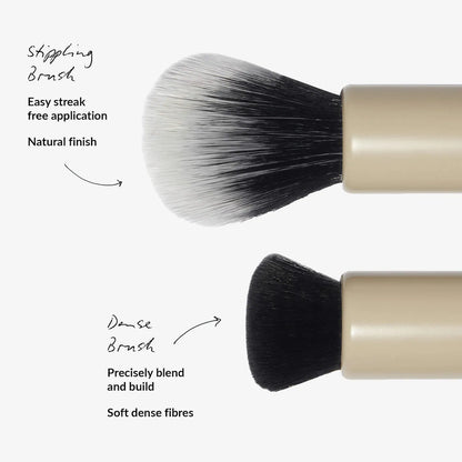 REFY | Cream Blush Duo with Duo Face Brush Gift Set