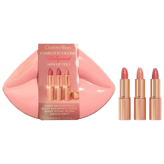 Charlotte Tilbury | Mini Iconic Hollywood Lipstick Trio Gift Set