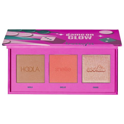 Benefit Cosmetics | Mini Game On Glow Bronzer, Blush & Highlighter Palette